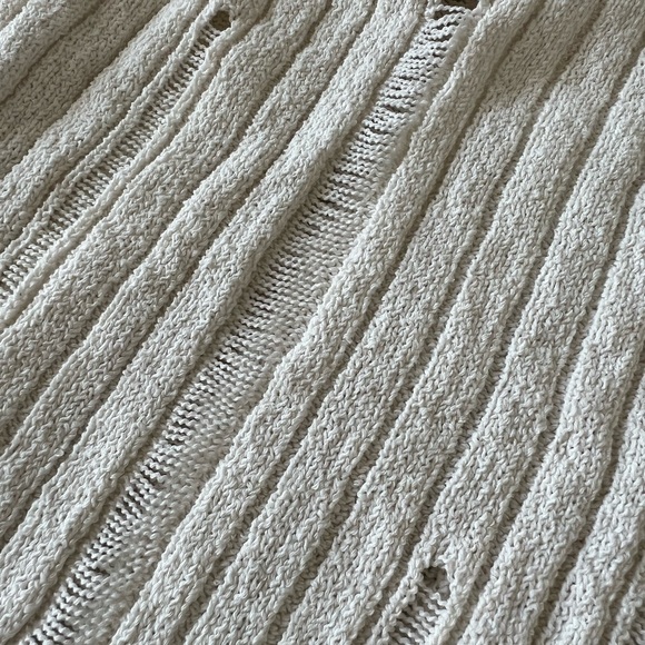 OPENWORK KNIT HALTER TOP Size S - Picture 5 of 5